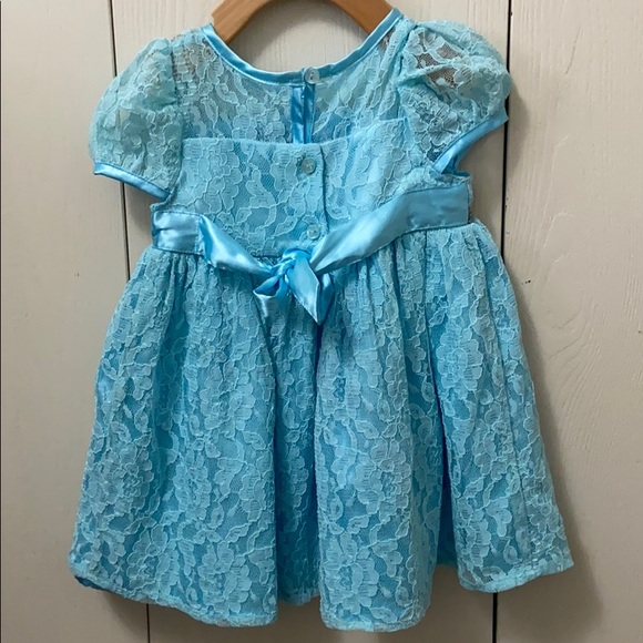 George Blue Lace Special Occasion Dress - Picture 4 of 7